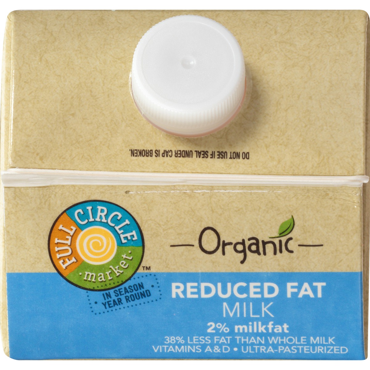 slide 4 of 9, Full Circle Market Organic 2% Milk, 64 fl oz