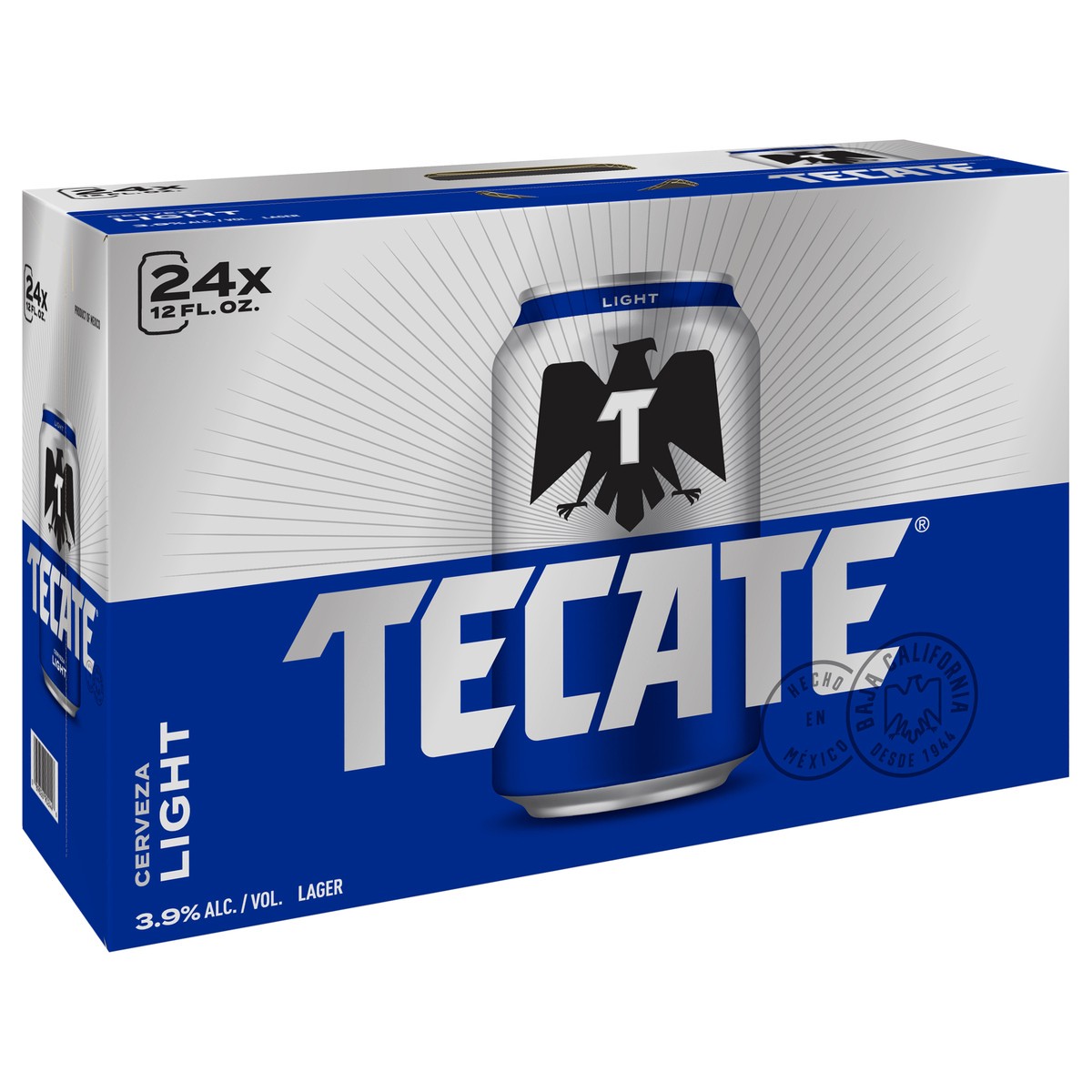 slide 3 of 4, Tecate Light Lager Beer 24 - 12 fl oz Cans, 24 ct; 12 oz