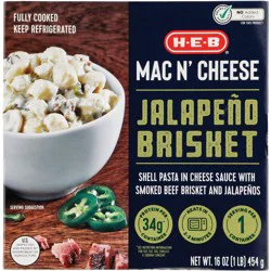 H-E-B Fully Cooked Jalapeño Brisket Mac n' Cheese