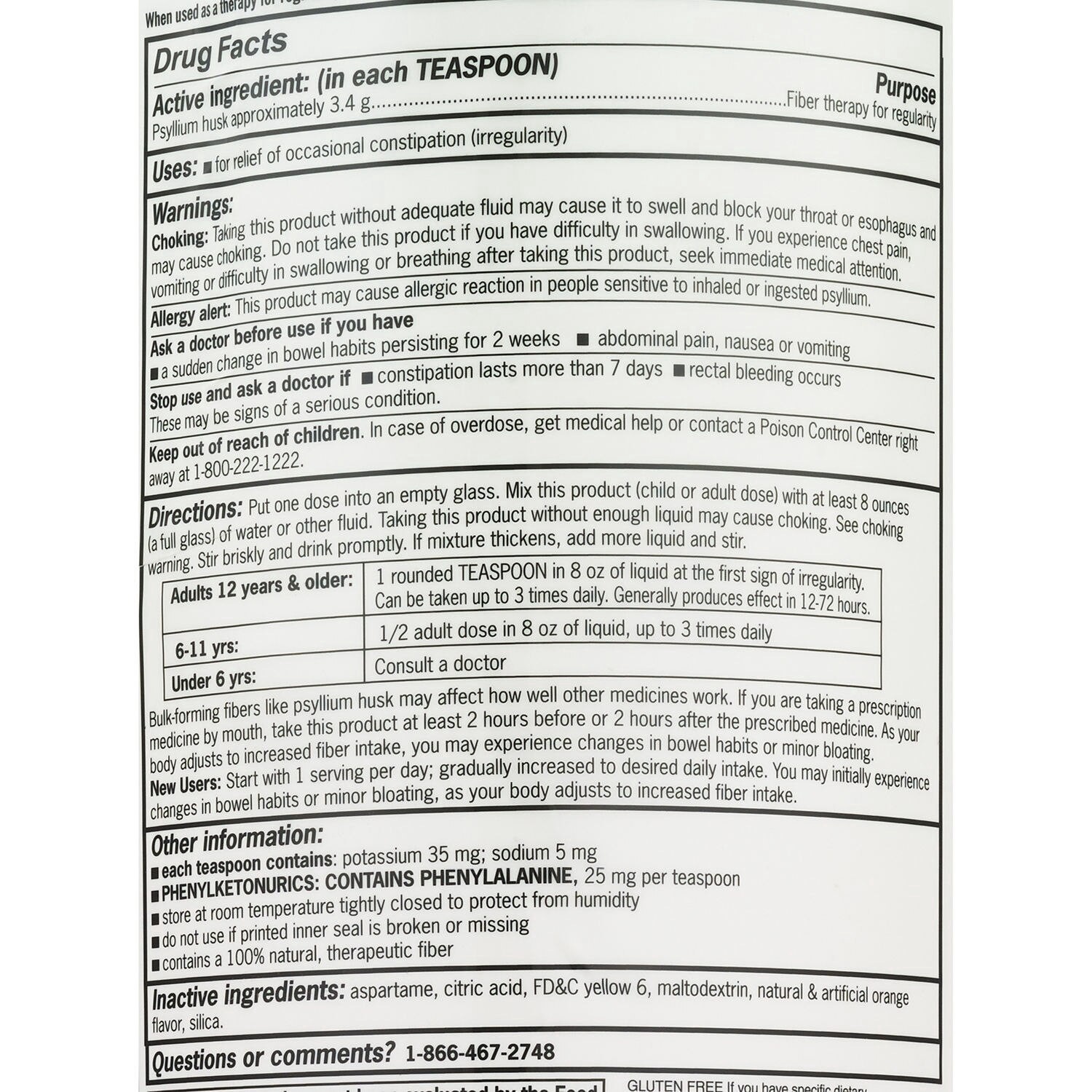 slide 6 of 6, Cvs Natural Daily Fiber Supplement, Orange, 180 Doses, 180 dose