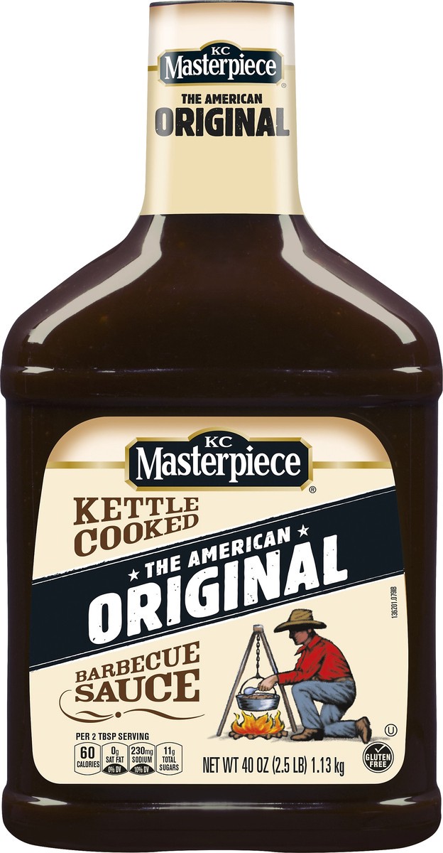 slide 1 of 5, KC Masterpiece Kettle Cooked Original Barbecue Sauce 40 oz, 40 oz