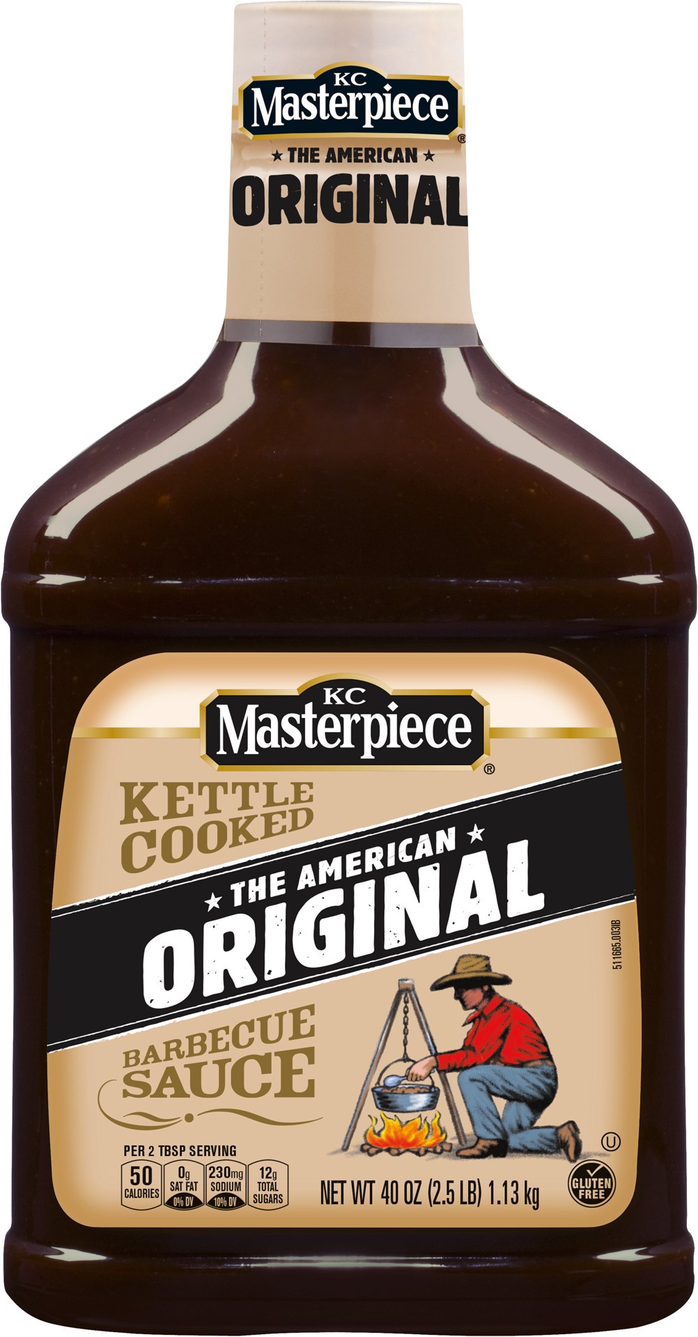 slide 1 of 5, KC Masterpiece Kettle Cooked Original Barbecue Sauce 40 oz, 40 oz