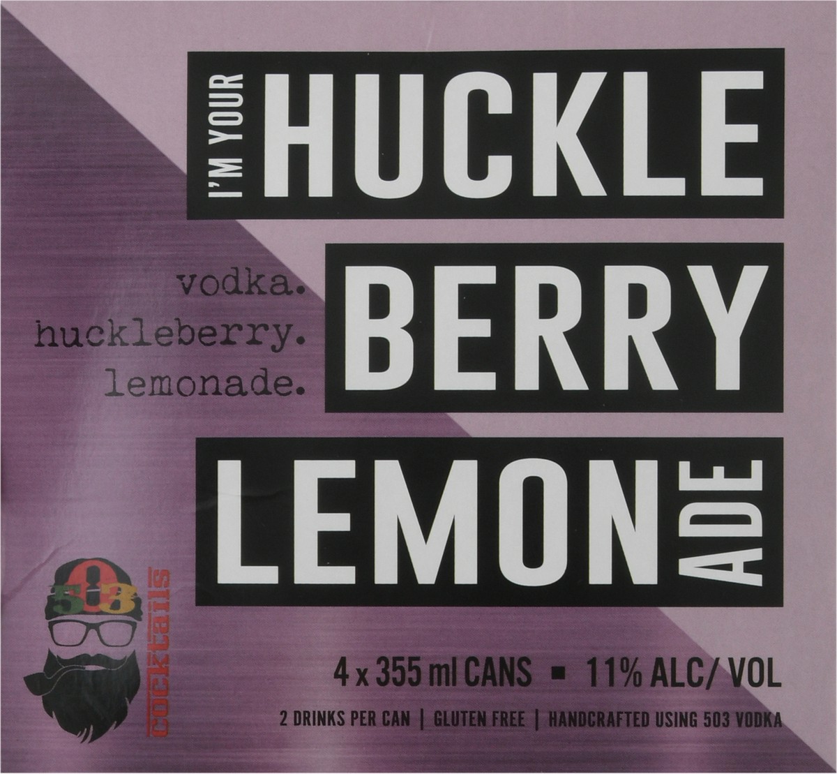 slide 7 of 9, 503 Distilling I'm Your Huckleberry Lemonade Cocktails 4 - 12 oz Cans, 4 ct