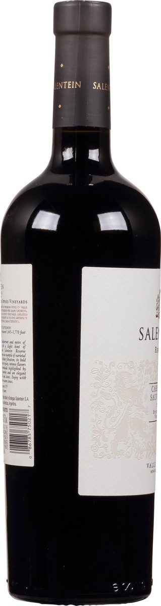 slide 6 of 9, Salentein Cabernet Sauvignon, Reserve, 750 ml