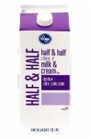 slide 1 of 1, Kroger Half & Half, 64 fl oz