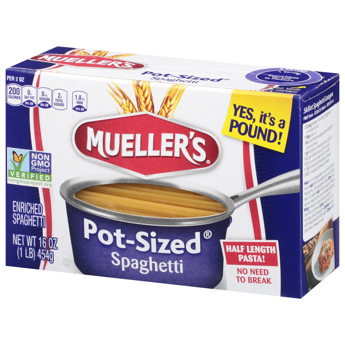 slide 8 of 9, Mueller's Pot-Sized Spaghetti 16 oz, 16 oz