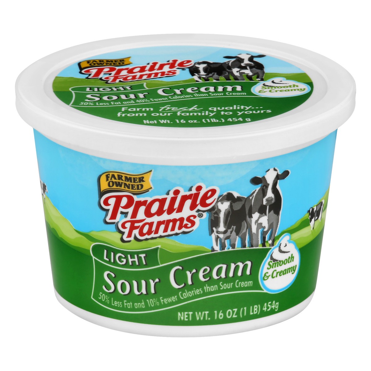 slide 1 of 13, Prairie Farms Light Sour Cream 16 oz, 16 oz