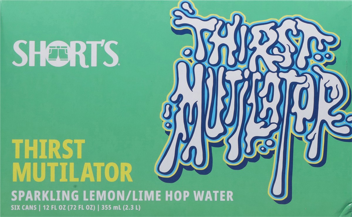 slide 9 of 13, Short's Thirst Mutilator Lemon/Lime Hop Sparkling Water 6 - 12 fl oz Cans, 6 ct; 12 oz