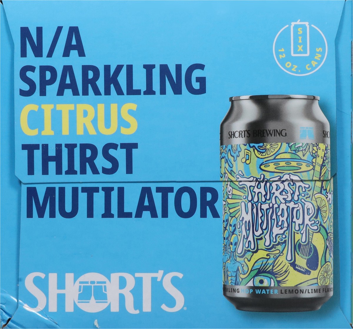 slide 8 of 13, Short's Thirst Mutilator Lemon/Lime Hop Sparkling Water 6 - 12 fl oz Cans, 6 ct; 12 oz
