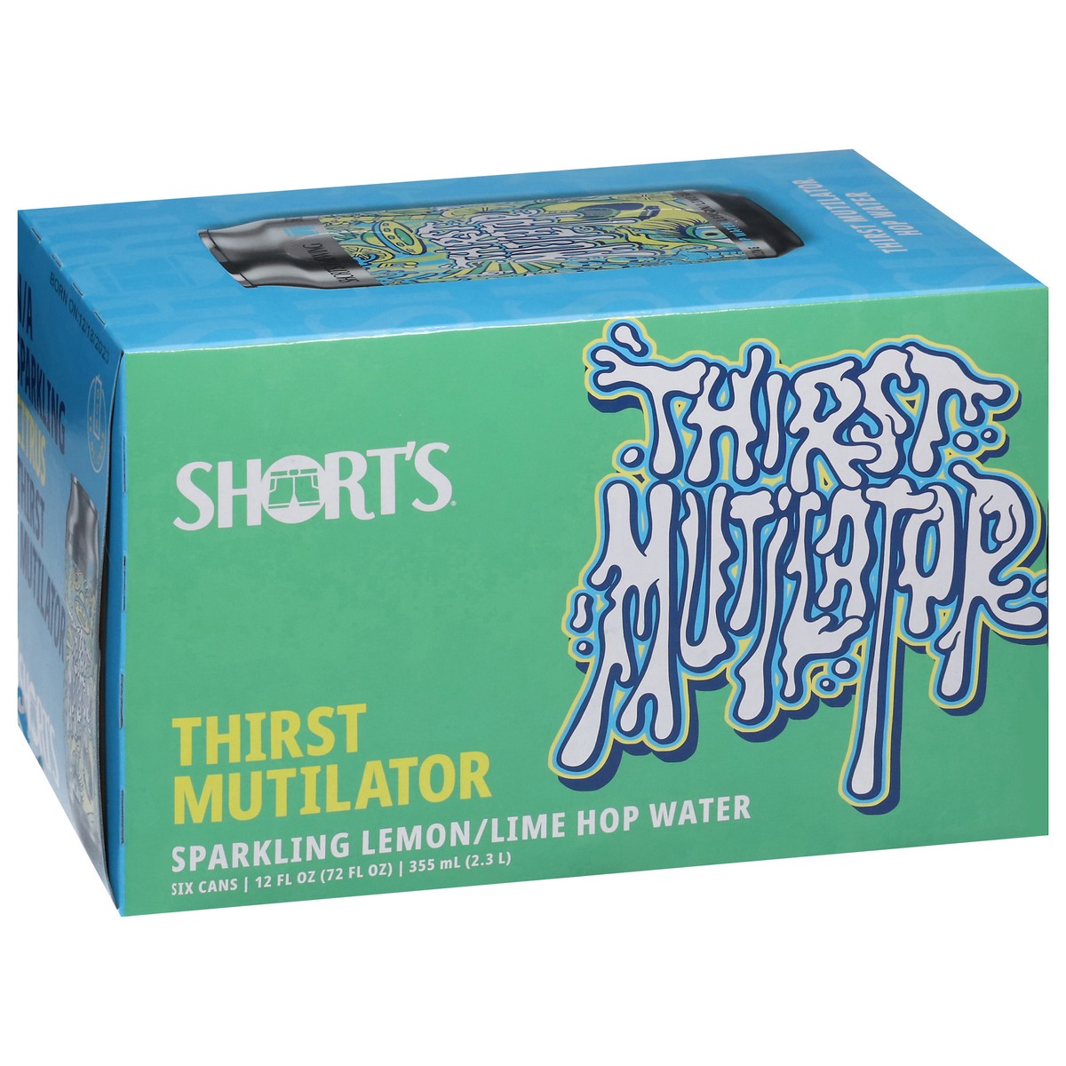slide 10 of 13, Short's Thirst Mutilator Lemon/Lime Hop Sparkling Water 6 - 12 fl oz Cans, 6 ct; 12 oz