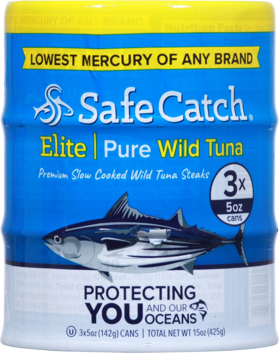 slide 6 of 9, Safe Catch Elite Pure Wild Tuna, 3 ct / 5 oz