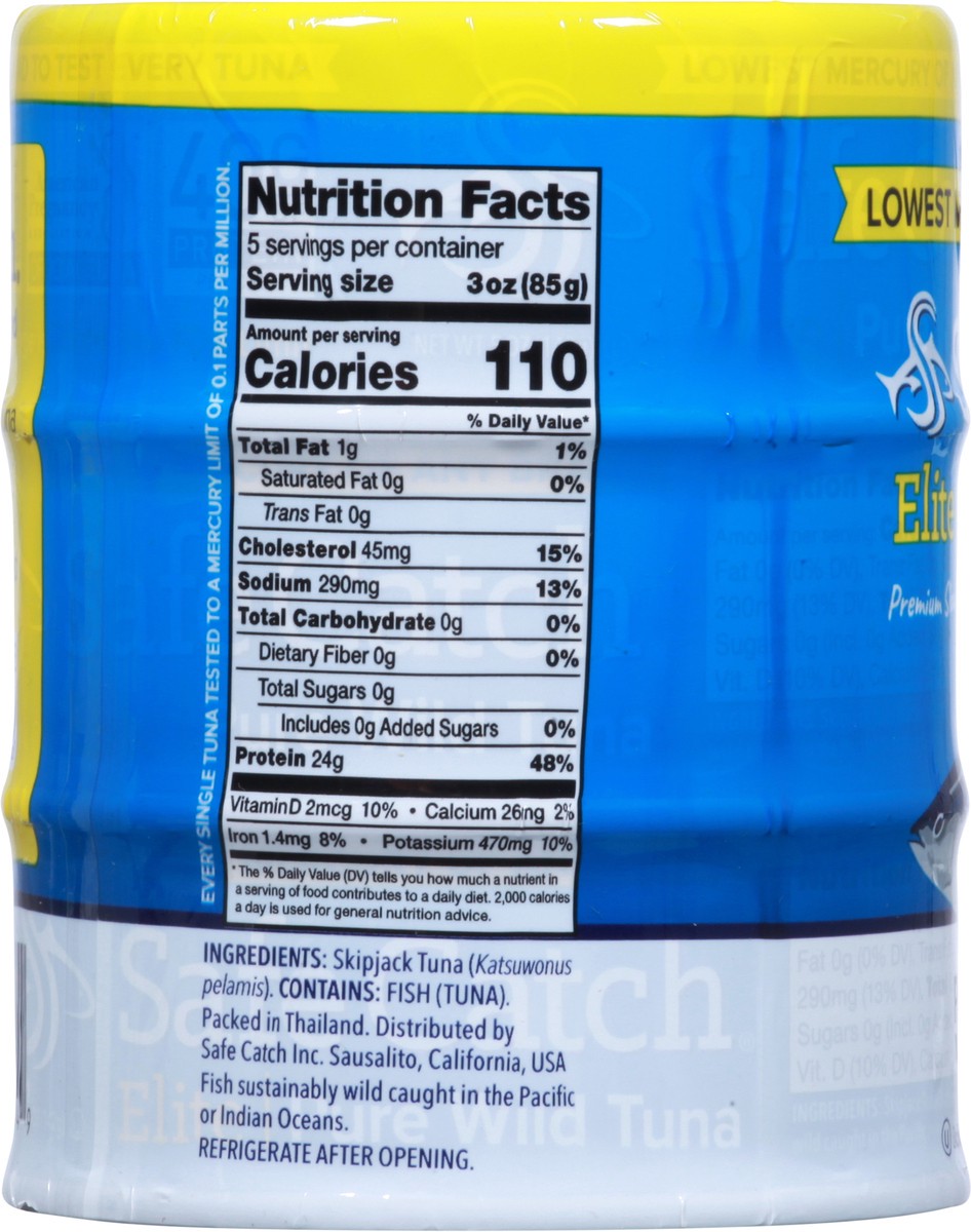 slide 7 of 9, Safe Catch Elite Pure Wild Tuna, 3 ct / 5 oz