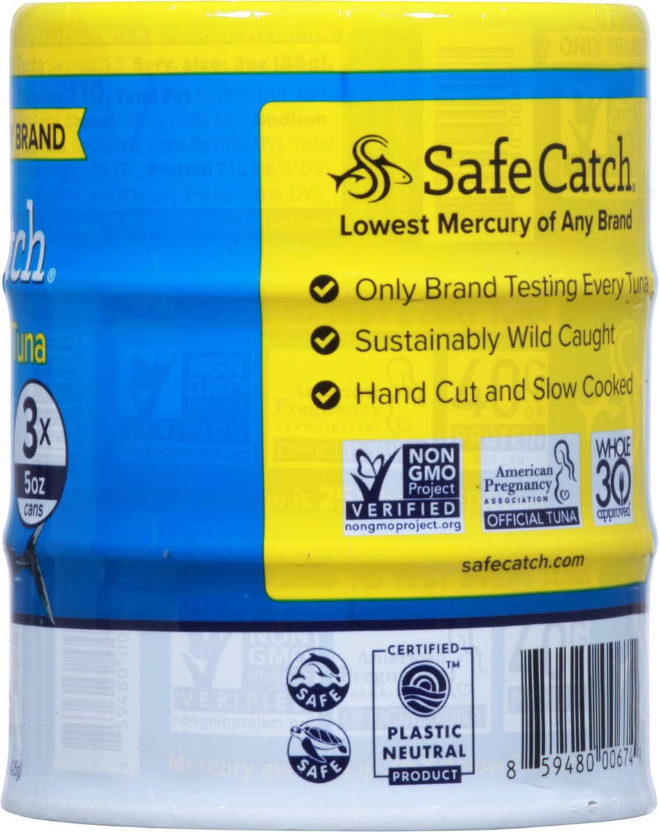 slide 8 of 9, Safe Catch Elite Pure Wild Tuna, 3 ct / 5 oz