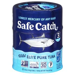 Safe Catch Wild Elite Pure Tuna - 3 x 5 oz Cans