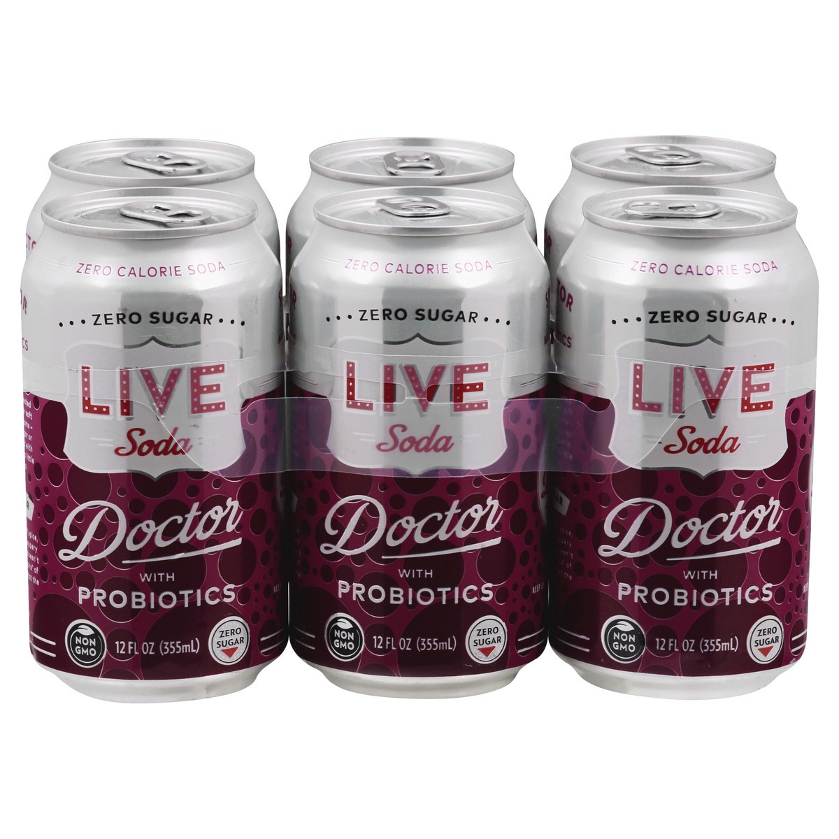 slide 1 of 13, Live Soda Doctor Soda 6 ea, 6 ct