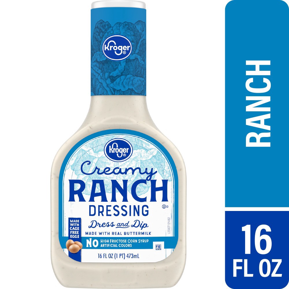 slide 1 of 3, Kroger Creamy Ranch Dressing, 16 fl oz