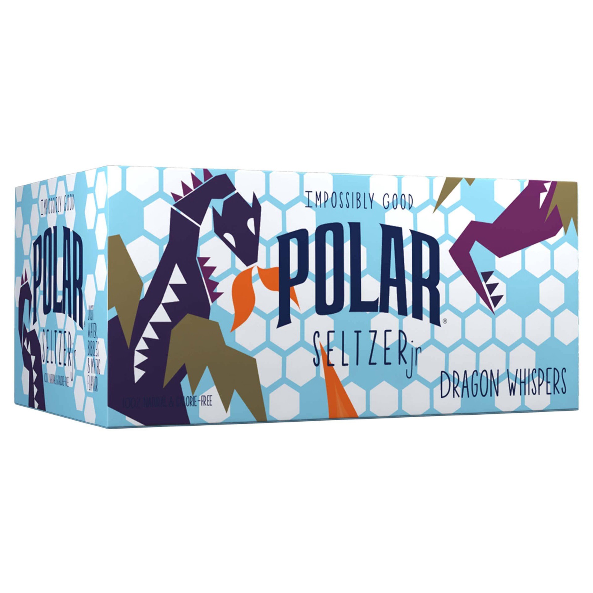 slide 1 of 4, Polar Beverages Polar Dragon Whispers 100% Natural Jr. Seltzer Water, 6 ct; 8 fl oz