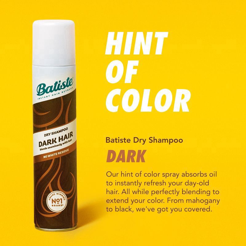 slide 8 of 8, Batiste Dark Brown Dry Shampoo - 4.23 oz, 4.23 oz