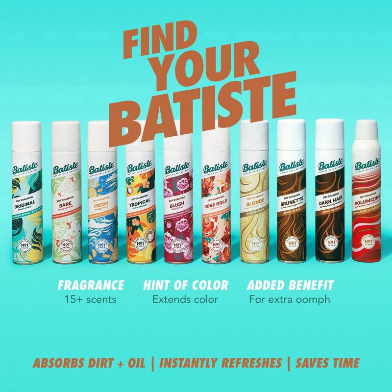 slide 7 of 8, Batiste Dark Brown Dry Shampoo - 4.23 oz, 4.23 oz