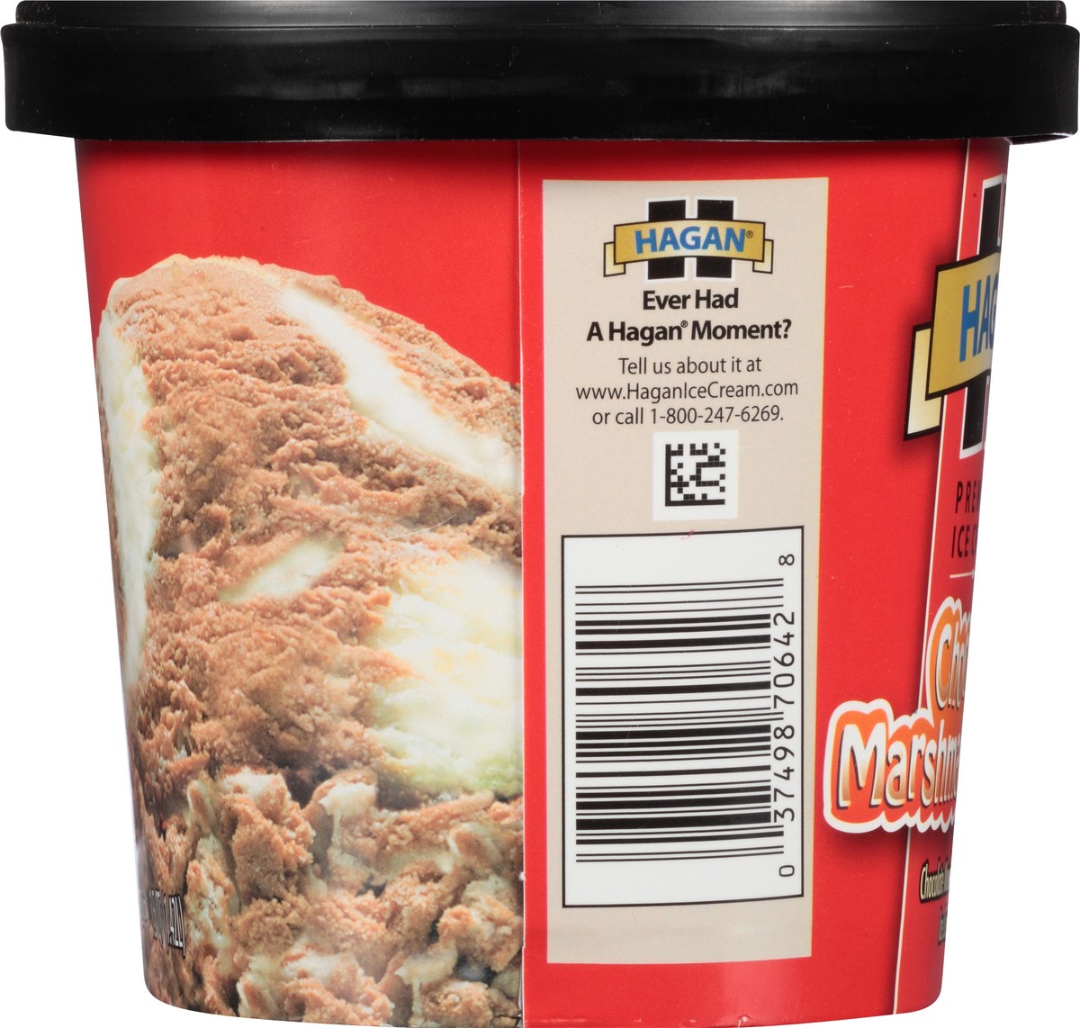 slide 7 of 10, Hagan Chocolate Marshmallow Swirl Premium Ice Cream 1.5 qt Tub, 1.42 liter