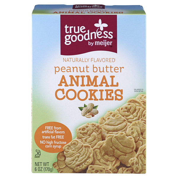 slide 1 of 6, Meijer Peanut Butter Animal Cookies, 6 oz