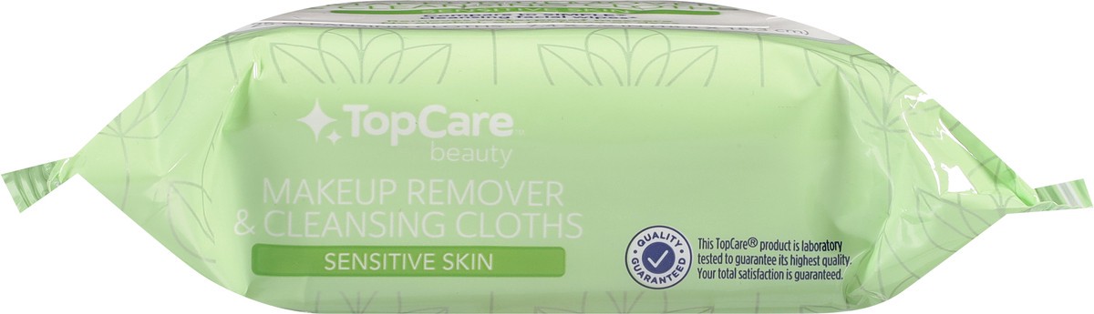 slide 6 of 10, TopCare Beauty Sensitive Skin Makeup Remover & Cleansing Cloths 25 ea, 25 ct