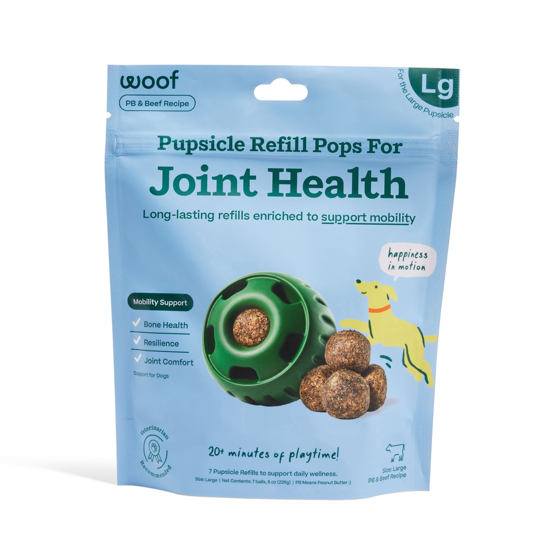 slide 1 of 1, WOOF Joint Health Pupsicle Pops for Dogs 7 Count, 7 ct