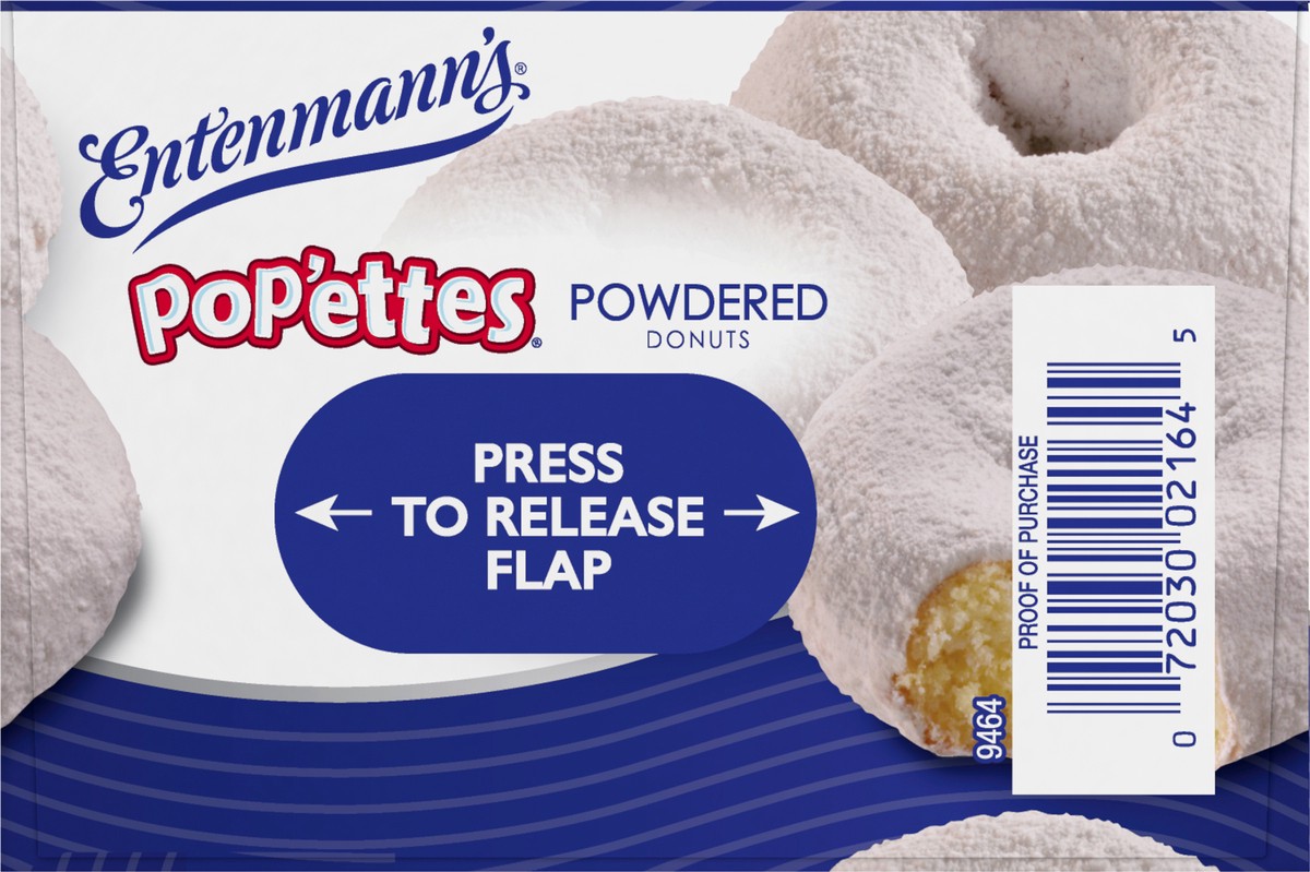 slide 4 of 9, Entenmann's Powdered Pop'ettes Mini Donuts, 11 oz, 28 ct