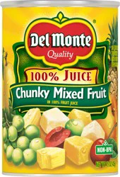 Del Monte Chunky 100% Juice Mixed Fruit 15 oz