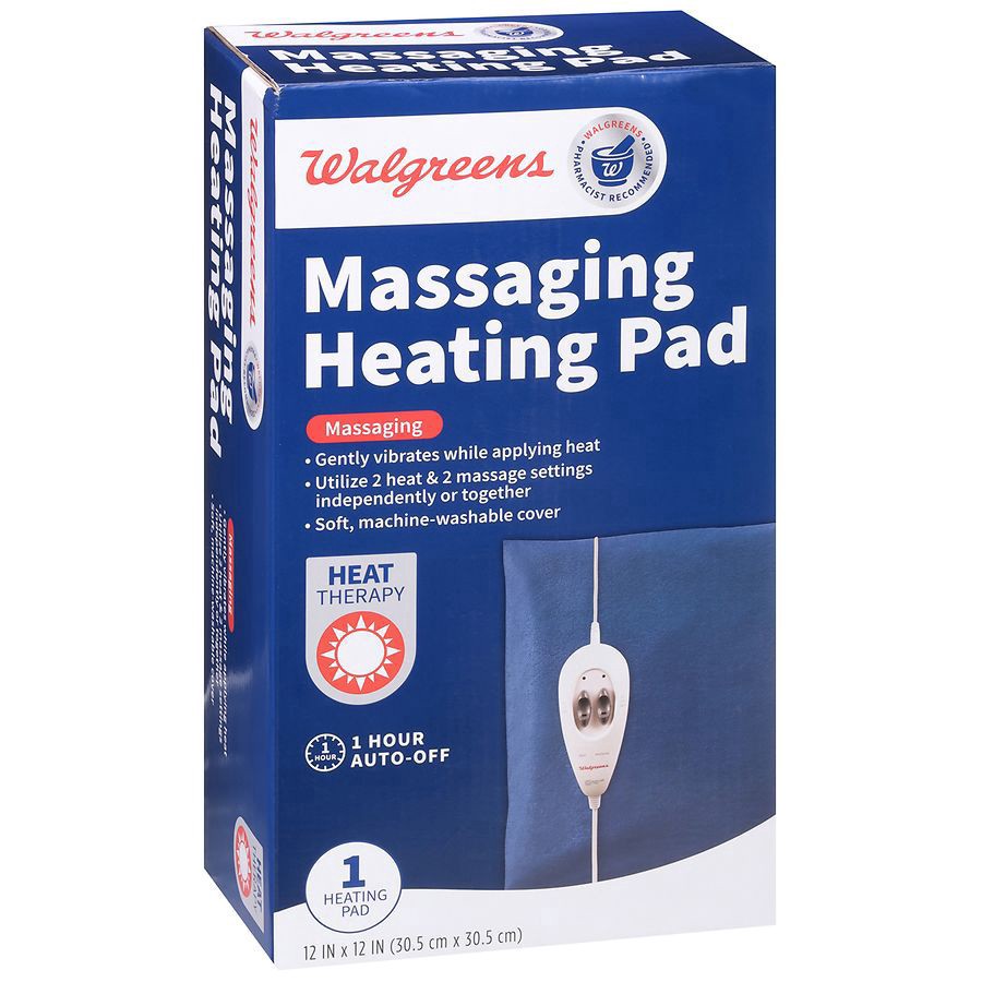 slide 3 of 3, Walgreens Massaging Heating Pad, 1 ct