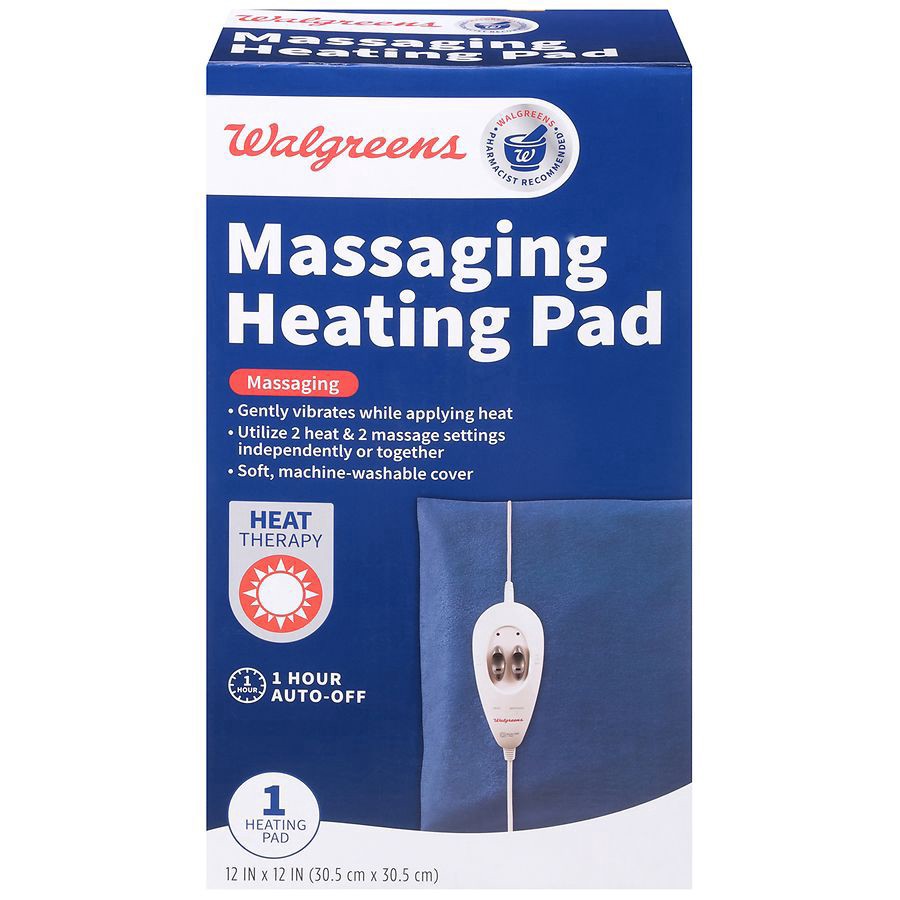 slide 1 of 3, Walgreens Massaging Heating Pad, 1 ct
