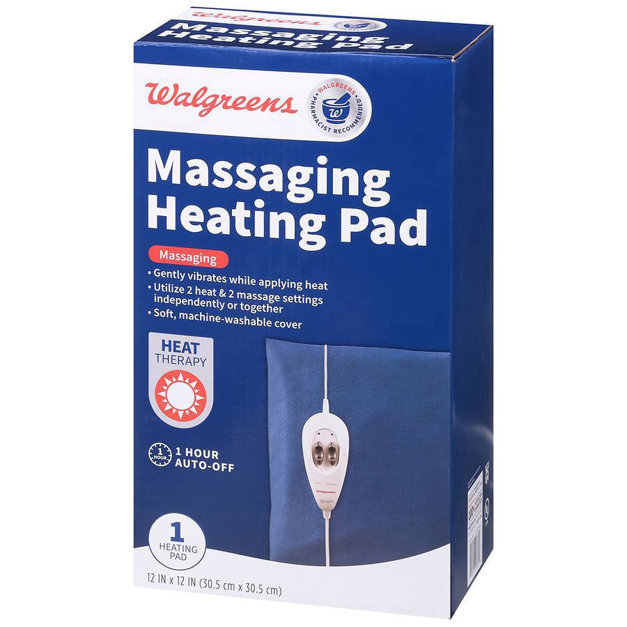 slide 2 of 3, Walgreens Massaging Heating Pad, 1 ct