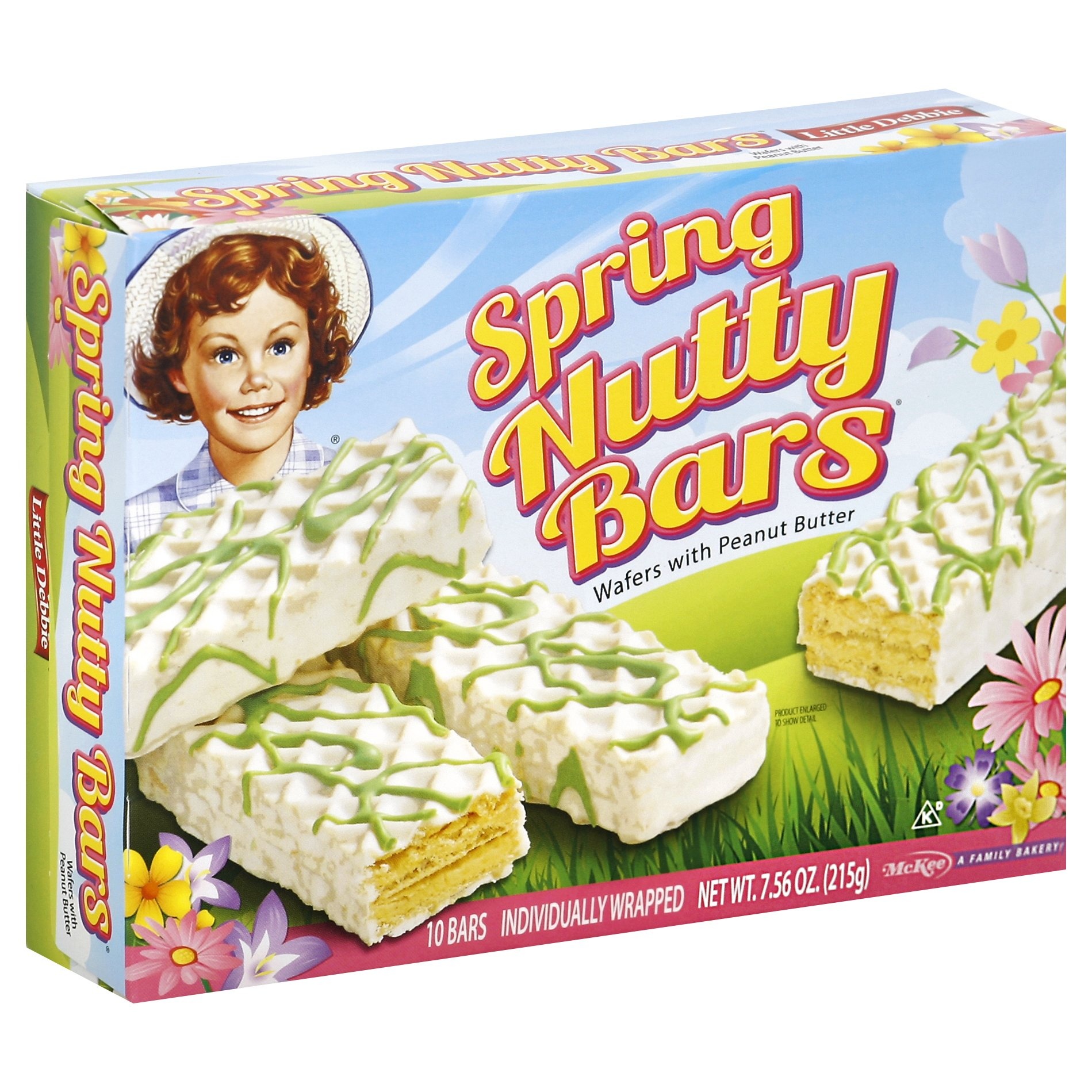 slide 1 of 1, Little Debbie Spring Nutty Bars, 7.56 oz