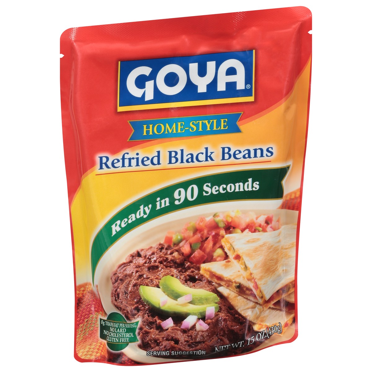 slide 8 of 9, Goya Home-Style Refried Black Beans 15 oz, 15 oz