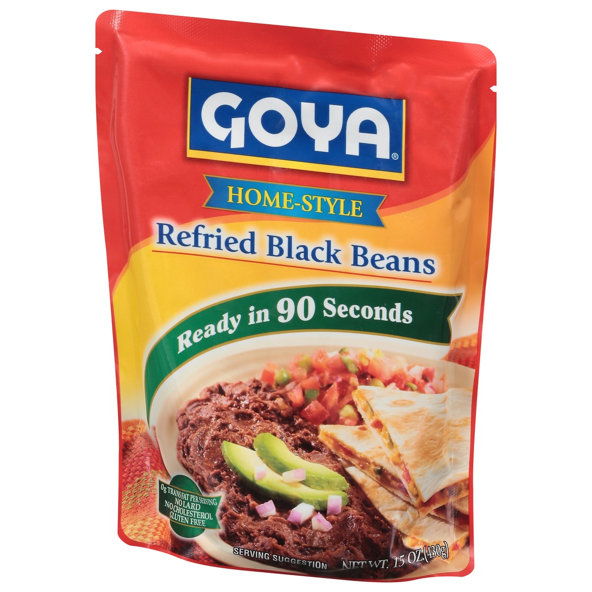 slide 9 of 9, Goya Home-Style Refried Black Beans 15 oz, 15 oz