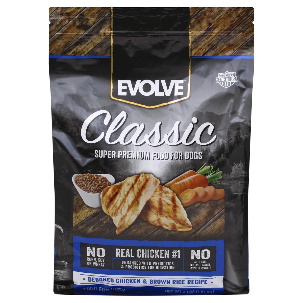 slide 1 of 9, Evolve Chicken & Rice Maintenance Formula Adult Dog Food, 64 oz