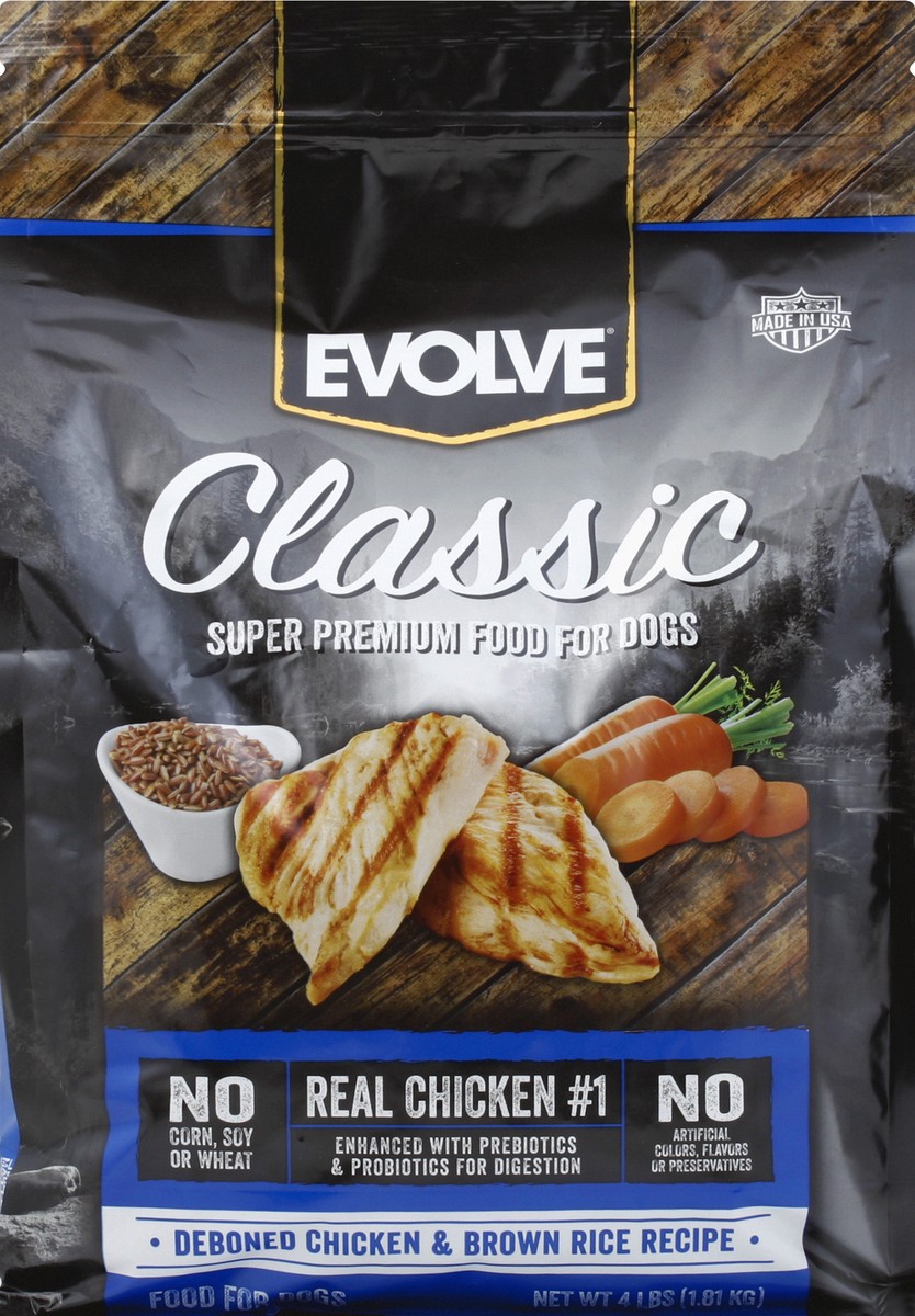 slide 8 of 9, Evolve Chicken & Rice Maintenance Formula Adult Dog Food, 64 oz