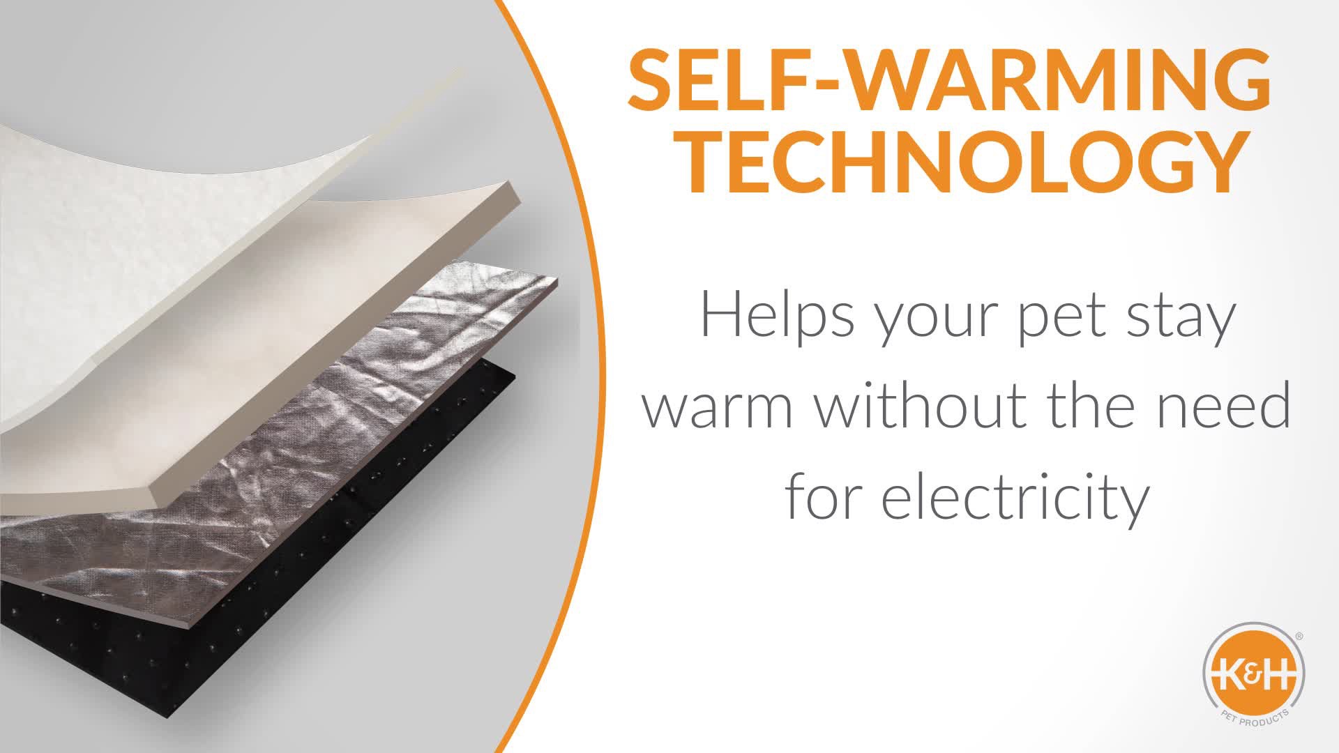 slide 3 of 9, K & H K&H Pet Products Self-Warming Hut Pet Bed Gray Small 18 X 19 Inches, 1 ct