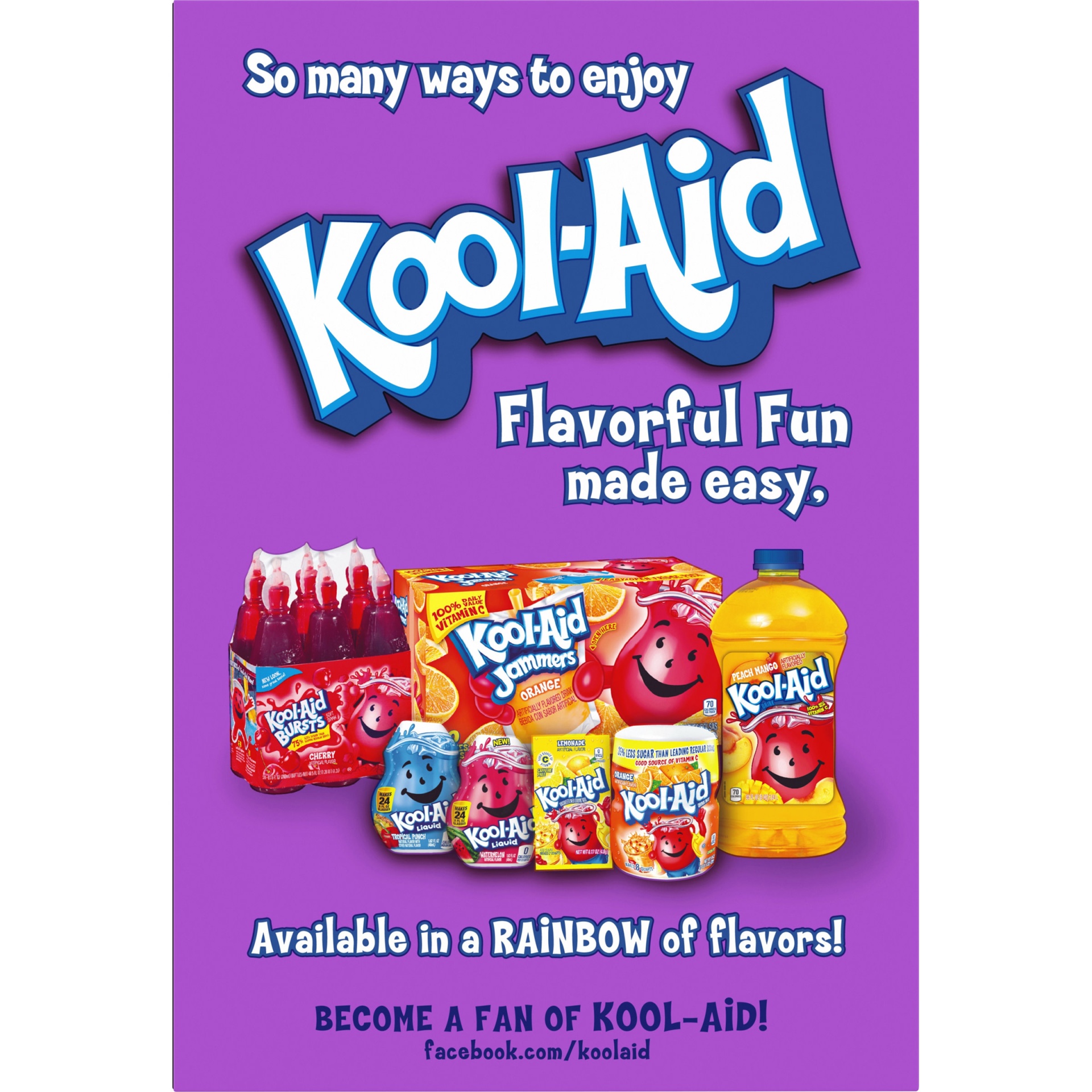 slide 2 of 2, Kool-Aid Singles Sugar-Sweetened Grape Artificially Flavored Powdered Soft Drink Mix On-the-Go-Packets, 6.6 oz