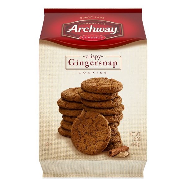slide 1 of 5, Archway Cookies Cookies, Crispy Gingersnap Cookies, 12 Oz, 12 oz