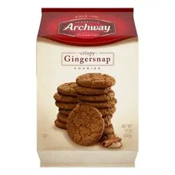 Archway Cookies Cookies, Crispy Gingersnap Cookies, 12 Oz