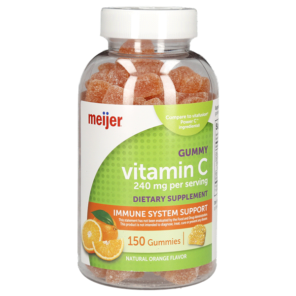 slide 1 of 1, Meijer Vitamin C Adult Gummy, 150 ct