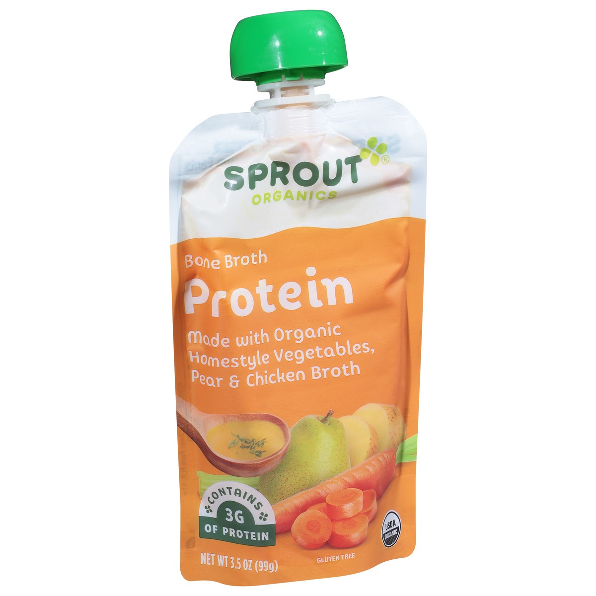 slide 6 of 9, Sprout Organics Protein Bone Broth 3.5 oz, 3.5 oz