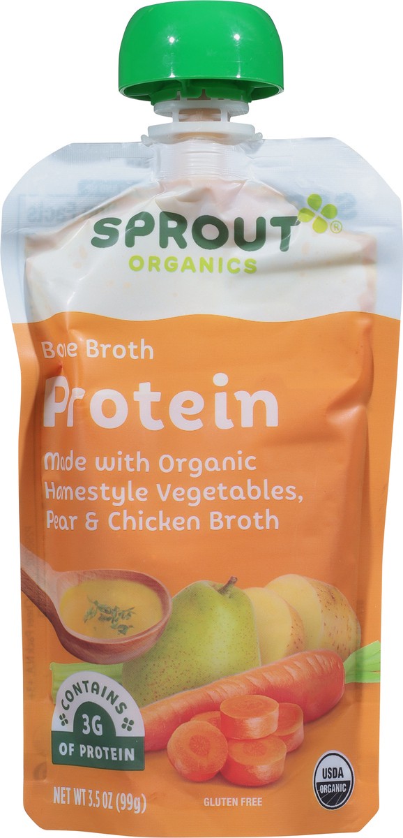 slide 3 of 9, Sprout Organics Protein Bone Broth 3.5 oz, 3.5 oz