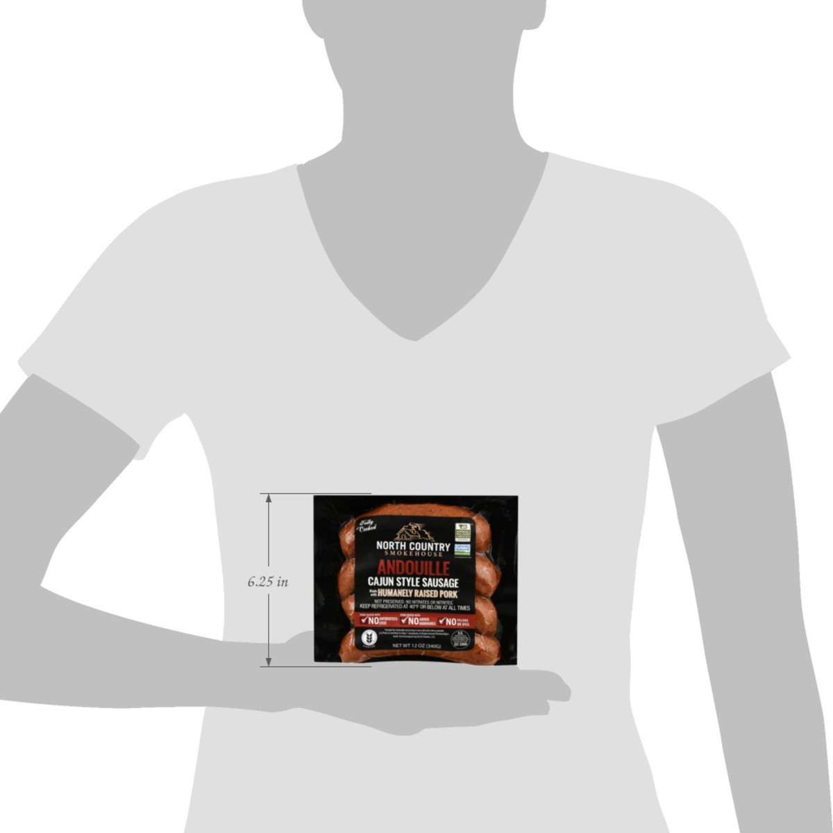 slide 14 of 15, North Country Smokehouse Andouille Sausage, 12 oz