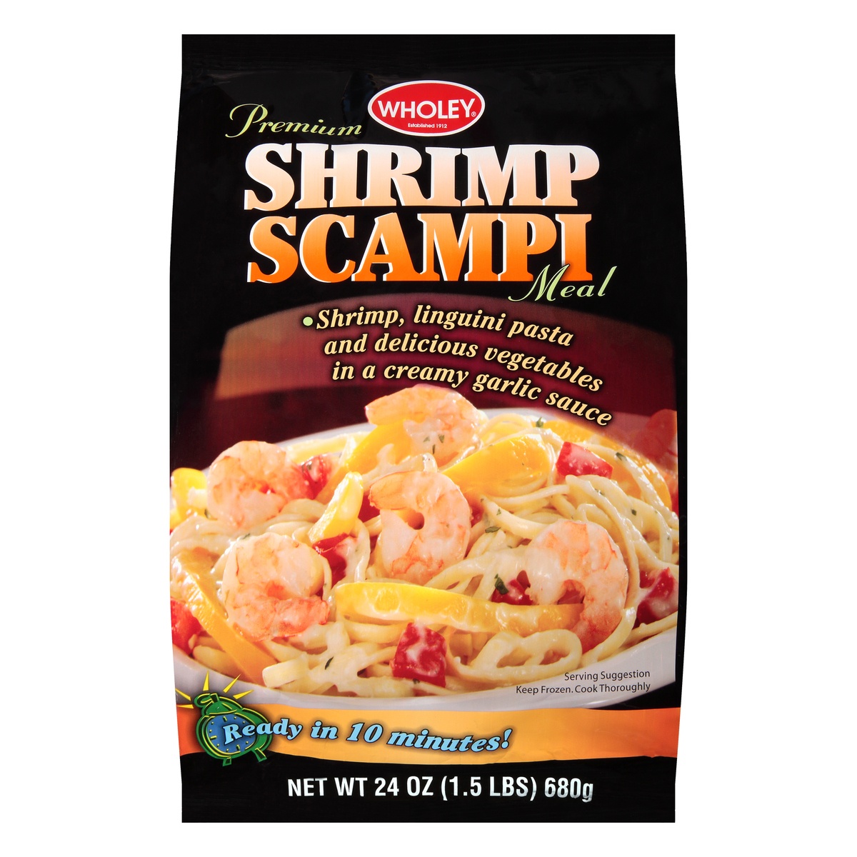 slide 1 of 10, Wholey Skillet Meals Shrimp Scampi, 24 oz