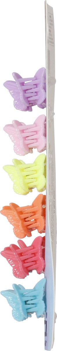 Scunci Butterfly Bright Colors Mini Jaw Clips - 12ct : Target