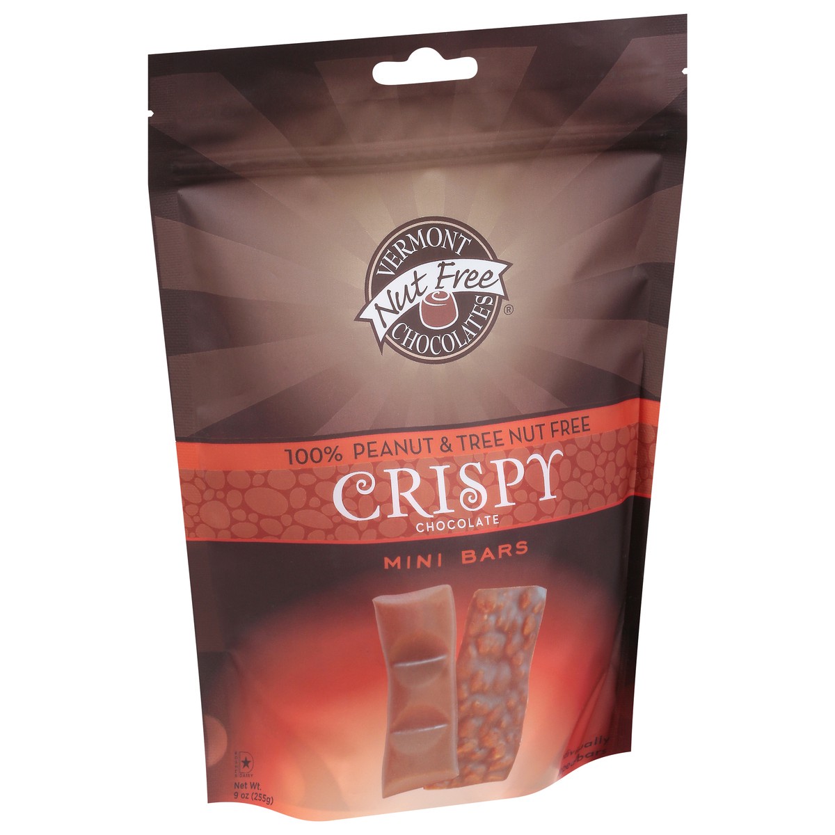 slide 6 of 9, Vermont Nut Free Chocolates Crispy Chocolate Mini Bars 20 ea, 20 ct