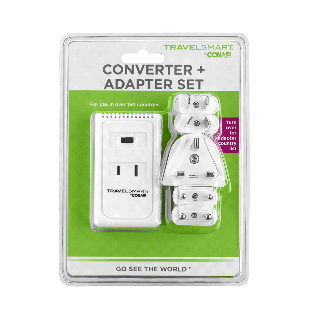 slide 1 of 5, Travel Smart Hi Low 1875 Watt Converter, 1 ct