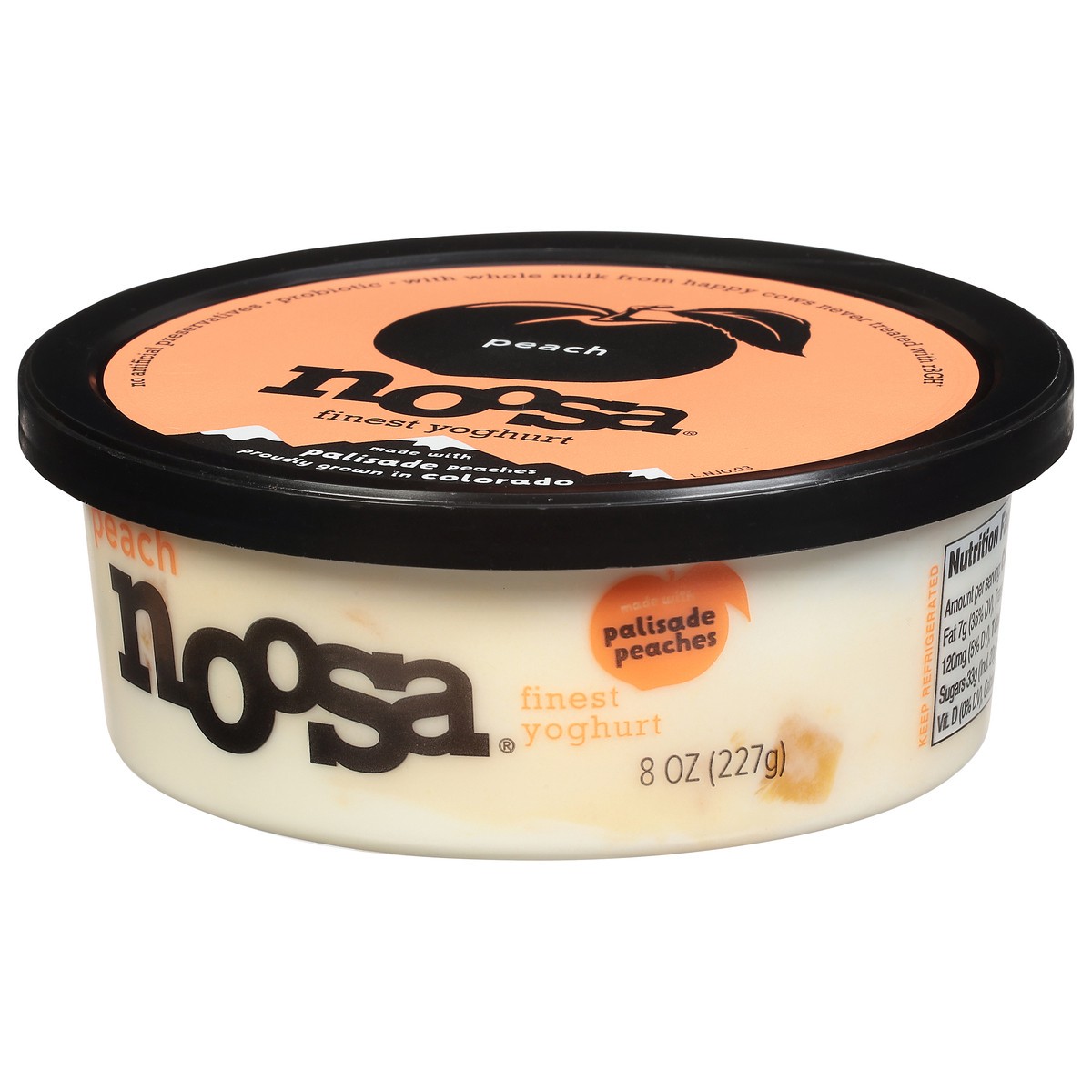 slide 8 of 9, Noosa Peach Finest Yoghurt 8 oz, 8 oz